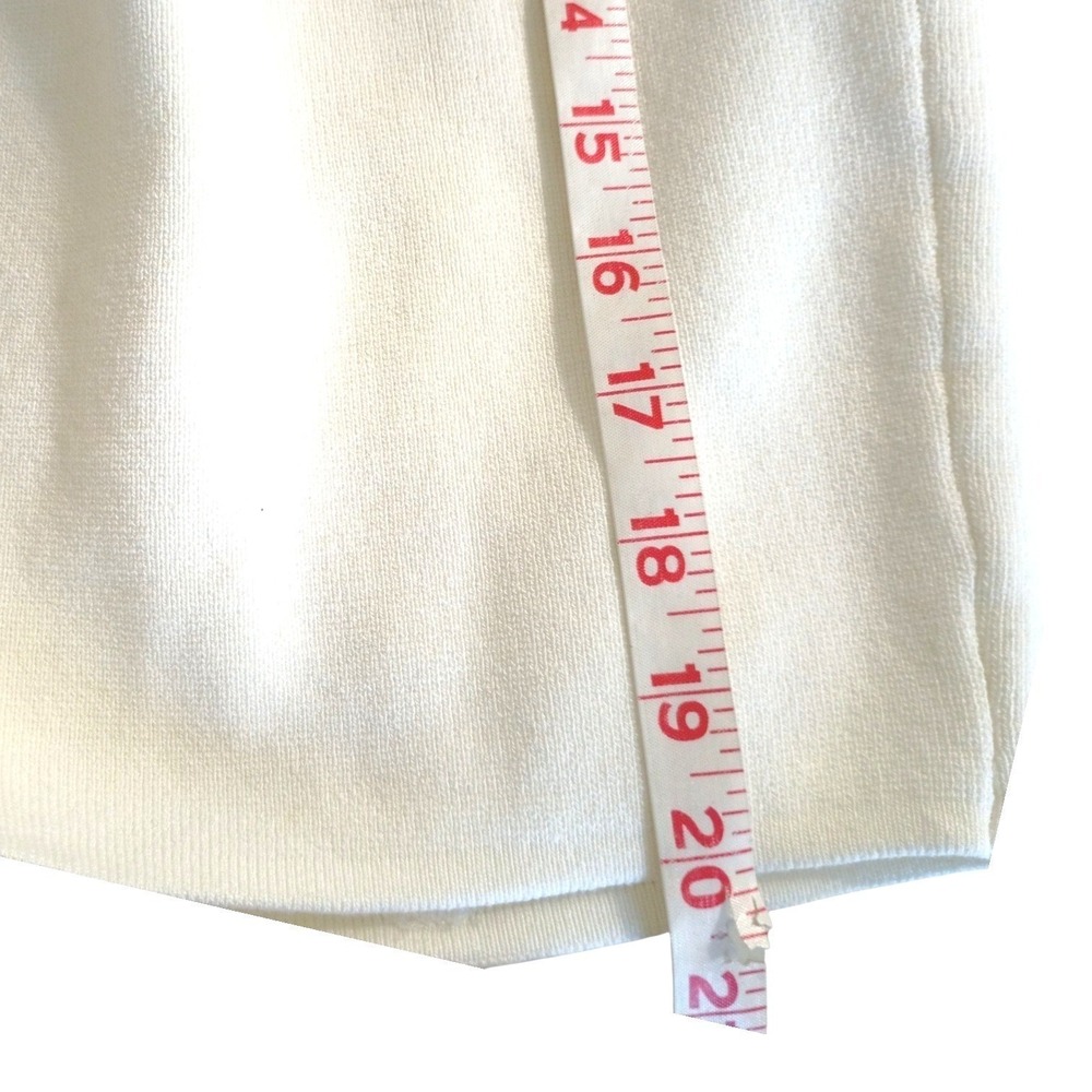 Promise The Label White Mesh Strap Corset Knit Top Crisscross Back Medium - Picture 11 of 11